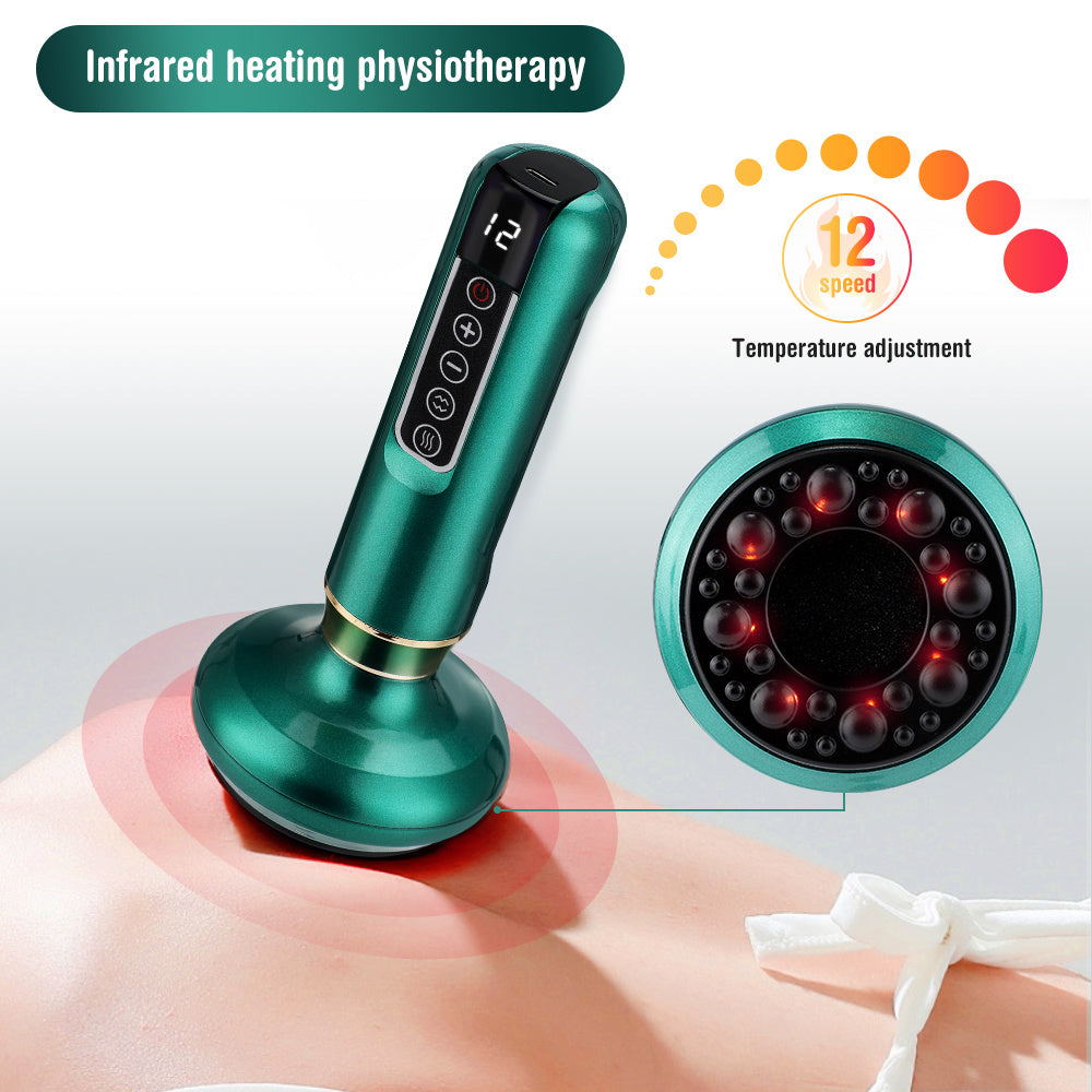 Masseur Anti-Cellulite™ 3-en-1 – Thérapie Infrarouge, Ventouses & Gua Sha