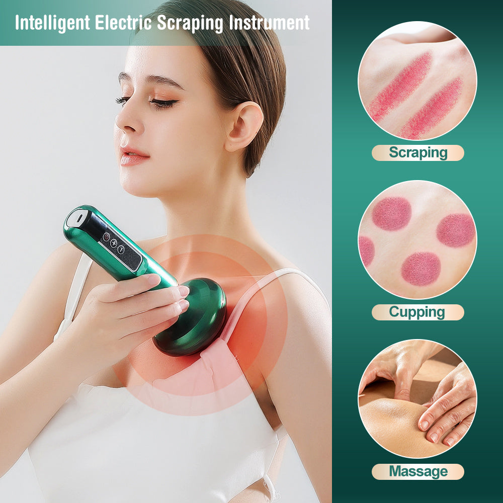 Masseur Anti-Cellulite™ 3-en-1 – Thérapie Infrarouge, Ventouses & Gua Sha