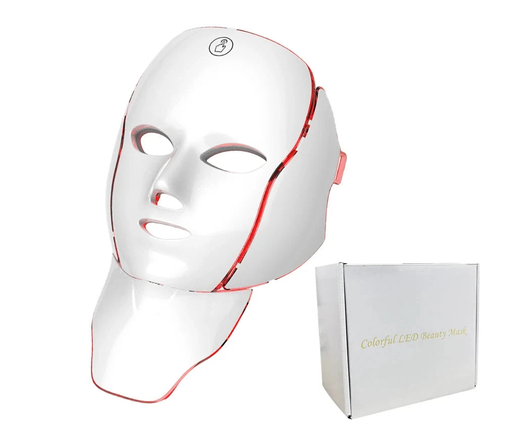 Masque LED 7 Couleurs pour Soin du Visage