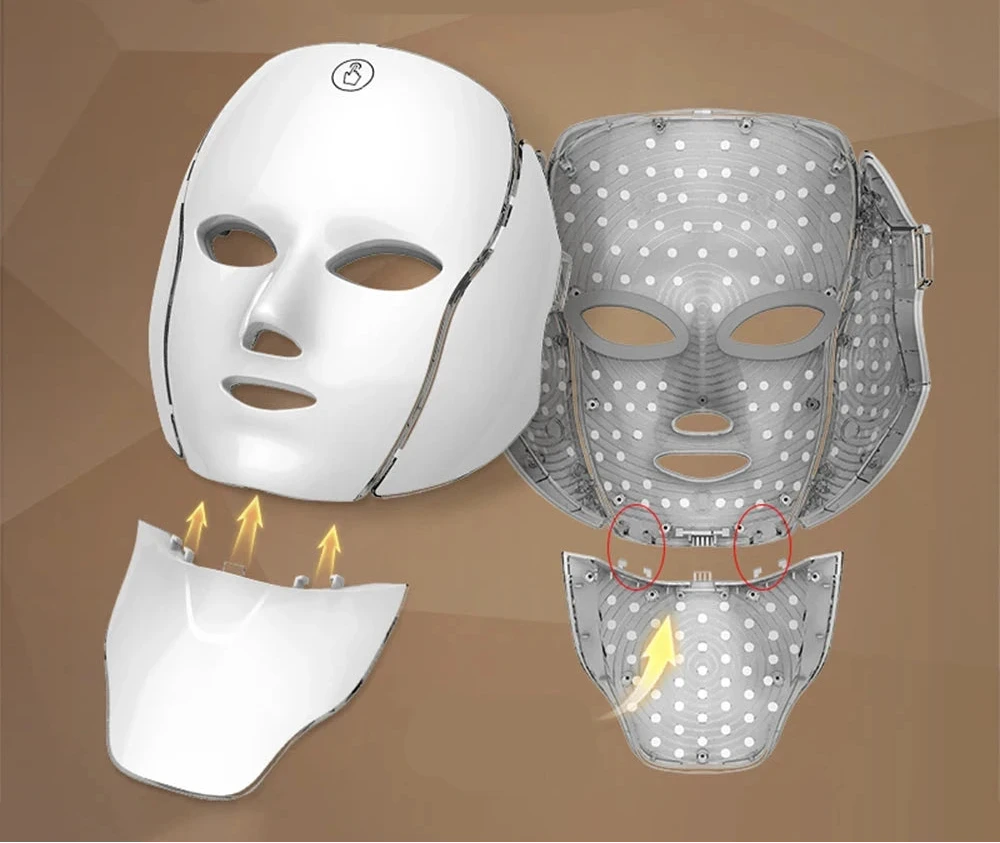 Masque LED 7 Couleurs pour Soin du Visage